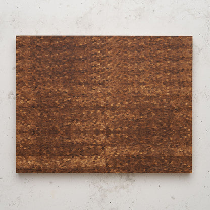 Overhead view of the large care to share bread board