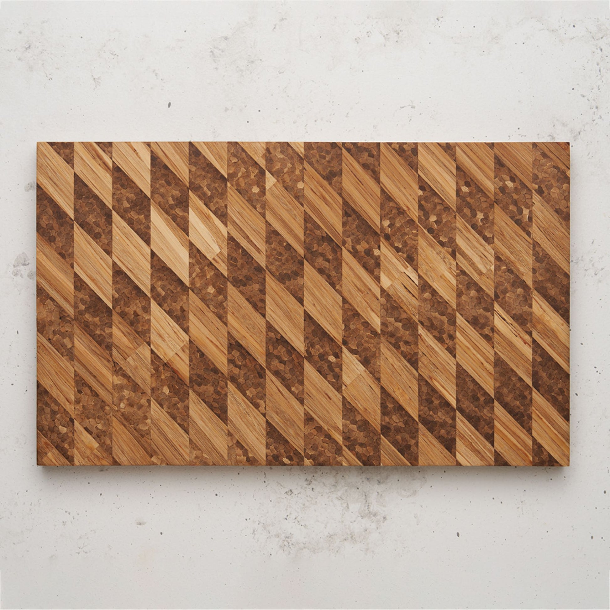 Overhead view of the multi grain bread board