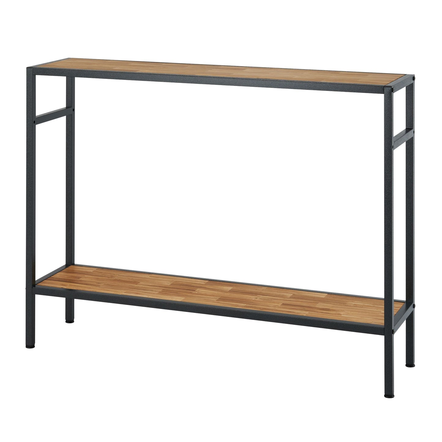 2 tier modern console table with chopstick made top and bottom